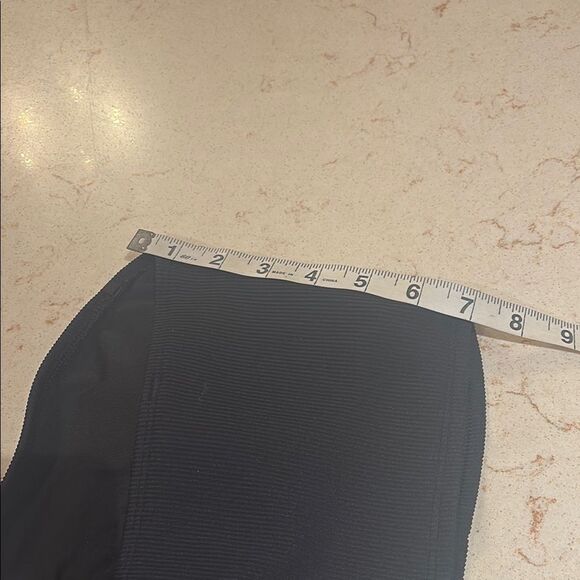 Black bandeau ribbed top - Picture 4 of 4